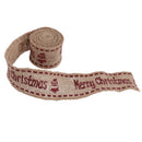 2M Natural Jute Burlap Hessian Merry Christmas Rustic Ribbon Christmas Decor