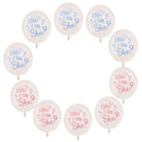 He or She Baby Shower Balloons Party Decoration Pack of 10pcs