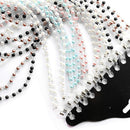 Pearl Beaded Eyeglass Cord Reading Glass Eyewear Spectacle Chain Holder Pack of 12Pcs