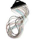 Pearl Beaded Eyeglass Cord Reading Glass Eyewear Spectacle Chain Holder Pack of 12Pcs