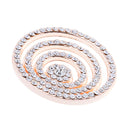 Fashion Chic Crystal Rhinestone Charms Locket Pendant Coin DIY Jewelry Lady