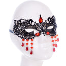 Water Drop Tassel Venetian Masquerade Eye Mask Halloween Lace Fancy Dress