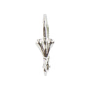 50pcs Shell Flower Leverback Earring Wire Coil Jewelry Finding