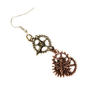 Rustic Alloy Steampunk Cogwheel Wristwatch Gear Earrings Goth Punk Dangle Earrings Jewerly