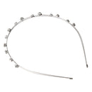 Women Jewelry Bridal Hair Accessory Crystal Silver Hair Hoop Tiara Headband