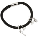 Magnetic DIY Charms Unisex PU Leather Bracelet Clasp Wrap Leather Bangle