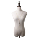 Vintage Butterfly Faux Pearl Tassels Back Necklace Body Chain Back Chain for Women