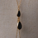 Vintage Butterfly Faux Pearl Tassels Back Necklace Body Chain Back Chain for Women
