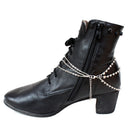 Fashion Boot Anklet Chains Bracelet Bling Fringes Charm for Women Gifts Silver
