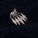 Elegant Crystal Triangle Exaggerated Hanging Stud Earrings for Women Party Gifts Gold