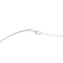 Vintahe Geometry Circle pendant Women Choker Collar Torgues Link Chain Necklece Silver
