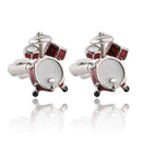 Music Drum Shape Cufflinks Wholesale Cufflinks Cuff Nails French Shirt for Men Gifts