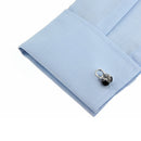 Mens Fashion Suit Jewelry Cuff Links Silver Black CD Earphone Shaped Cufflinks