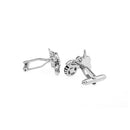 Mens Fashion Suit Cuff Links Silver Vintage Car Tractor Shaped Cufflinks