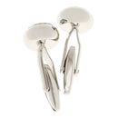 Fashion Round Rainbow Colorful Crystal Cufflinks Wedding Men Decoration