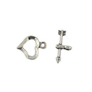50Sets Tibetan Silver Cupids ARROW Heart Toggle Clasps Connector Jewelry DIY