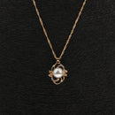 Women Party Fashion Jewelry Rhinestone Gold Necklace Stud Earings Jewelry Sets