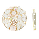 Fashion Popular Gold Plated Crystal Butterfly Scarf Buckle Brooch Accessory for Women
