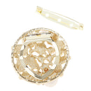 Fashion Popular Gold Plated Crystal Butterfly Scarf Buckle Brooch Accessory for Women