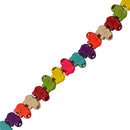 42pcs Colorful Turquoise Candy Elephant Loose Beads DIY Making Findings Crafts