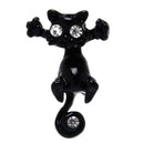 Lovely Cute Women Lady Candy Color Cat Kitten Stud Earrings Jewelry Gifts Black