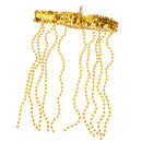 Egyptian Cleopatra Beads Headband Women Queen Fancy Dress Snake Jewelry-Gold