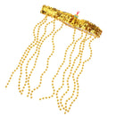 Egyptian Cleopatra Beads Headband Women Queen Fancy Dress Snake Jewelry-Gold