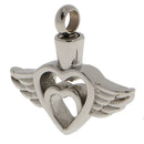Unique Angel Wings of Love Heart Urn Pendant Cremation