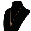 Fashion Long Chain Crystal Round Necklace Pendant for Women Girl