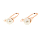 Women Fashion Jewelry Earrings Artificial Pearl Rose Gold Stud Earrings