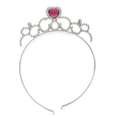 Silver Plastic Crown Princess Tiara Headband Hair Band Party Costume Accessory