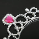 Silver Plastic Crown Princess Tiara Headband Hair Band Party Costume Accessory