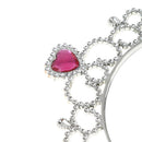 Silver Plastic Crown Princess Tiara Headband Hair Band Party Costume Accessory