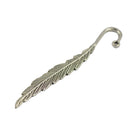 10 Pcs Antique Silver Beading Feather Bookmarks With Loop For Jewelry Making
