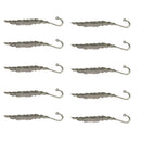 10 Pcs Antique Silver Beading Feather Bookmarks With Loop For Jewelry Making