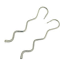 20 Pcs Tibetan Silver Beading Wavy Bookmarks With Loop DIY Making