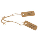 Thank You Christmas Kraft Paper Gift Tags Labels Hanging Cards Pack of 100