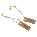 Thank You Christmas Kraft Paper Gift Tags Labels Hanging Cards Pack of 100