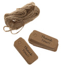 Thank You Christmas Kraft Paper Gift Tags Labels Hanging Cards Pack of 100