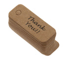 Thank You Christmas Kraft Paper Gift Tags Labels Hanging Cards Pack of 100