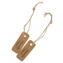 Thank You Christmas Kraft Paper Gift Tags Labels Hanging Cards Pack of 100