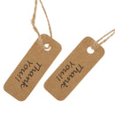 Thank You Christmas Kraft Paper Gift Tags Labels Hanging Cards Pack of 100