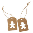 Kraft Tags Present Gift Labels with Xmas Snowman Hang Tag Pack of 100