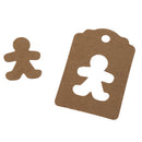 Kraft Tags Present Gift Labels with Xmas Snowman Hang Tag Pack of 100