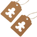 Kraft Tags Present Gift Labels with Xmas Snowman Hang Tag Pack of 100