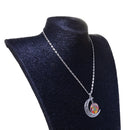 Novelty Crescent Life Tree Moon Chain Necklace Women Cabochon Glass Jewelry
