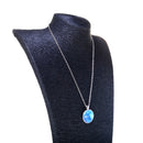 unisex Punk Shiny Wolf Glass Pendant Necklace jewelry