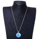 unisex Punk Shiny Wolf Glass Pendant Necklace jewelry