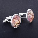 1Pair Men's Unique Europe Time Gem French Cuff Link Antique Map Cufflinks Accessory