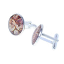 1Pair Men's Unique Europe Time Gem French Cuff Link Antique Map Cufflinks Accessory